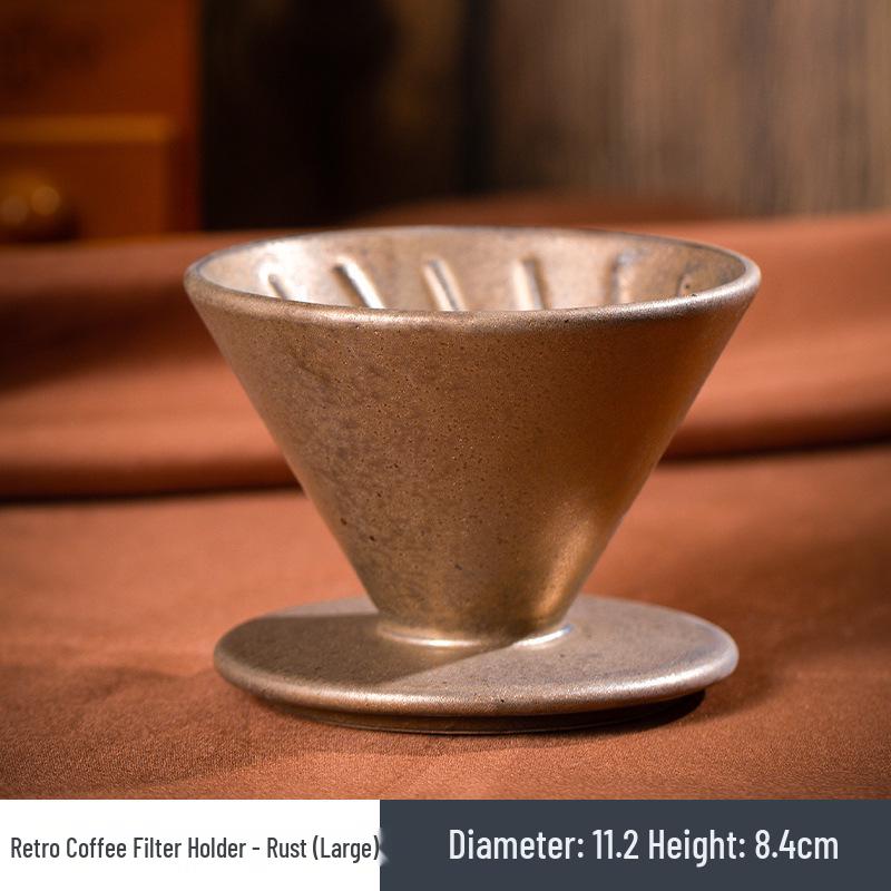 Ceramic Pour-over Coffee Filter Holder Set - American Style Drip Coffee Maker Funnel Tools