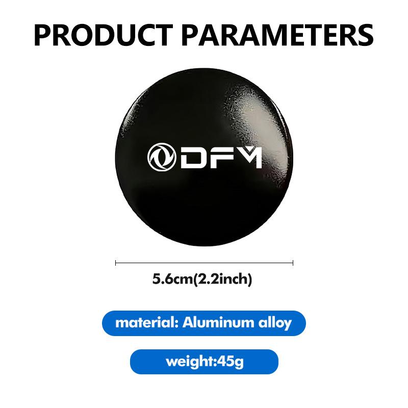 Pour Dongfeng Motor 4 Pièces Cache-Moyeux de Roue de Voiture Autocollants Cache-Jantes de Pneu en Alliage Accessoires Auto DFM DFSK Aeolus G59 MAX AX7
