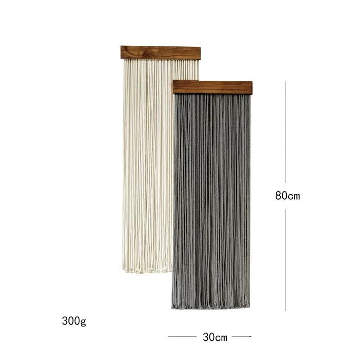 2 Pcs Macrame Wall Hanging Shelf Boho Home Decor Shelves On Wall Wood Decoration for Bedroom Living Room Nursery Christamas Gift