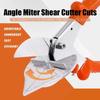 Onnfang 45-180 Degree Multi Angle Mitre Siding Wire PVC/PE Plastic Pipe Hose Duct Cutter Scissor Cut Housework Plumbing Tool