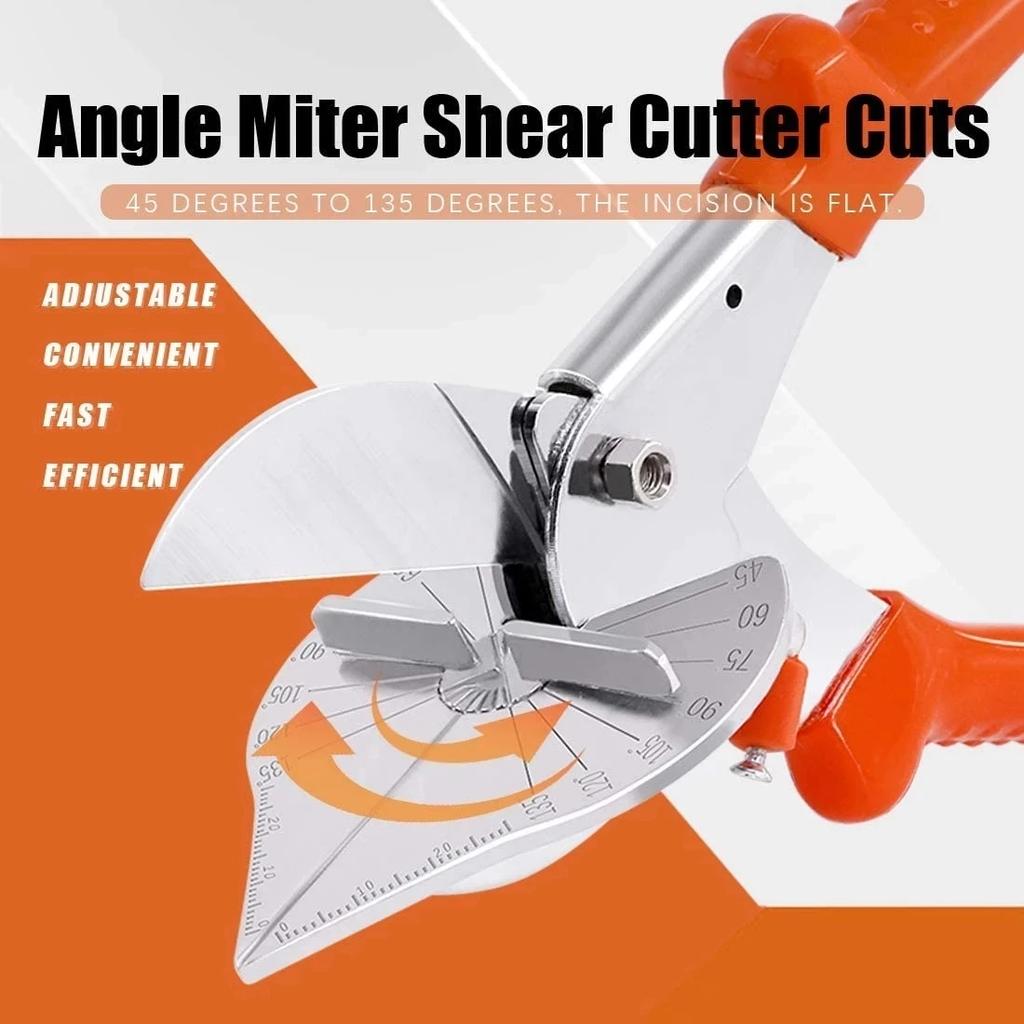 Onnfang 45-180 Degree Multi Angle Mitre Siding Wire PVC/PE Plastic Pipe Hose Duct Cutter Scissor Cut Housework Plumbing Tool