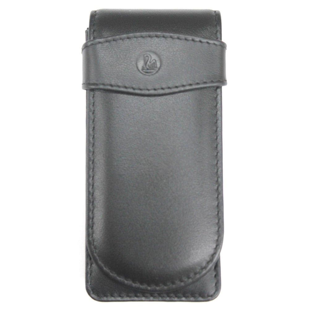PELIKAN Black Pencil Case for 3 Genuine Officially Imported TG-31 Pens, Leather,