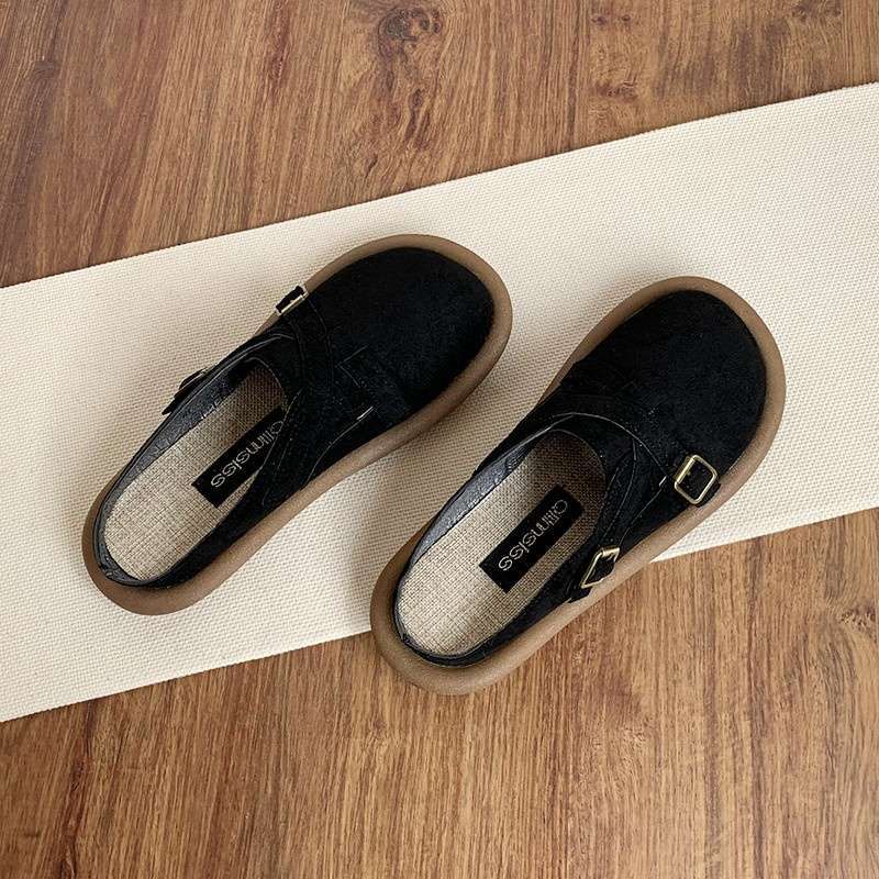 

Тапочки Birkenstock женские летние 2025 новая сумка на голову полутапочки для беременных ленивые педали Мори полуподдержка одинарная обувь 66 careful shot чёрный