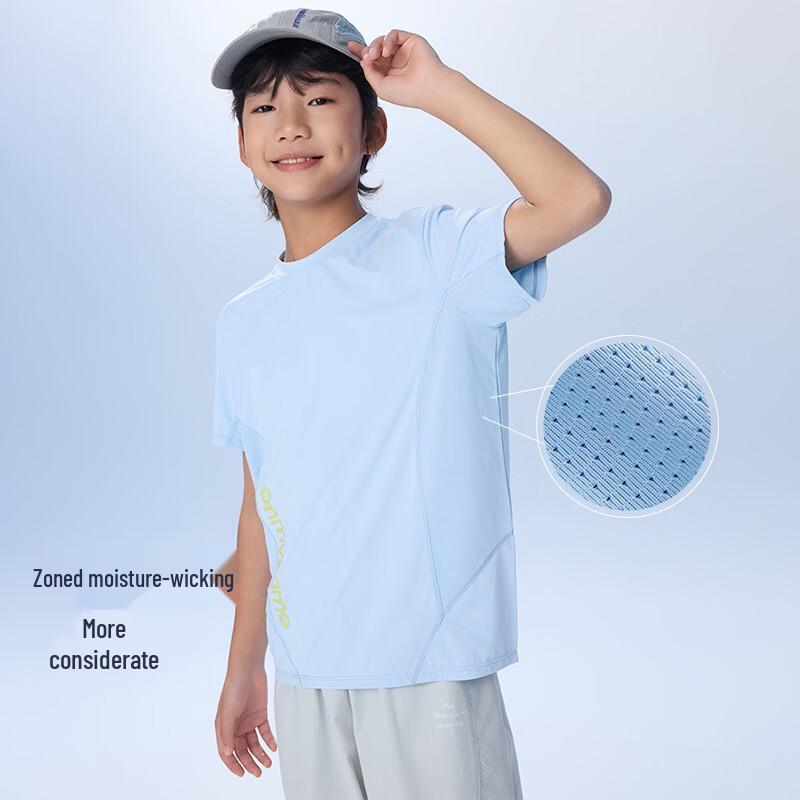 onmygame Kids Quick-Dry Breathable Short-Sleeve Sport T-Shirt 130