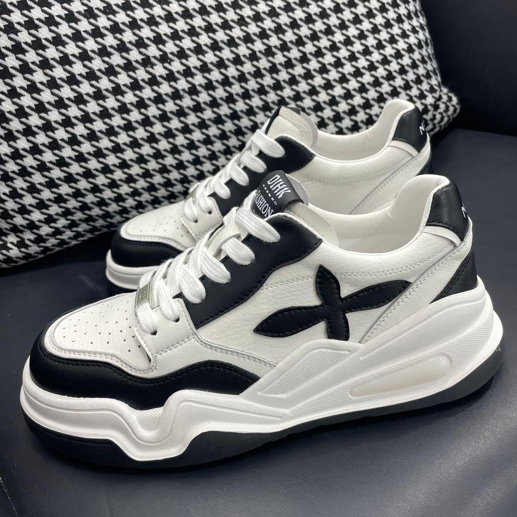 Cross flower women's shoes spring new platform white shoes versatile soft sole fashion casual shoes