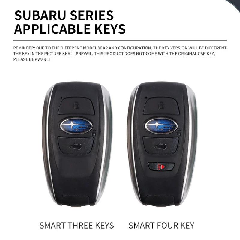Zinc Alloy Car Key Case Cover Keychain For Subaru BRZ STI XV SV Forester Legacy Outback Crosstrek Impreza WRX Ascent Accessories WW3