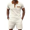 Men's  Collar Short-sleeved Shorts Set - Quick-drying Two-piece Set