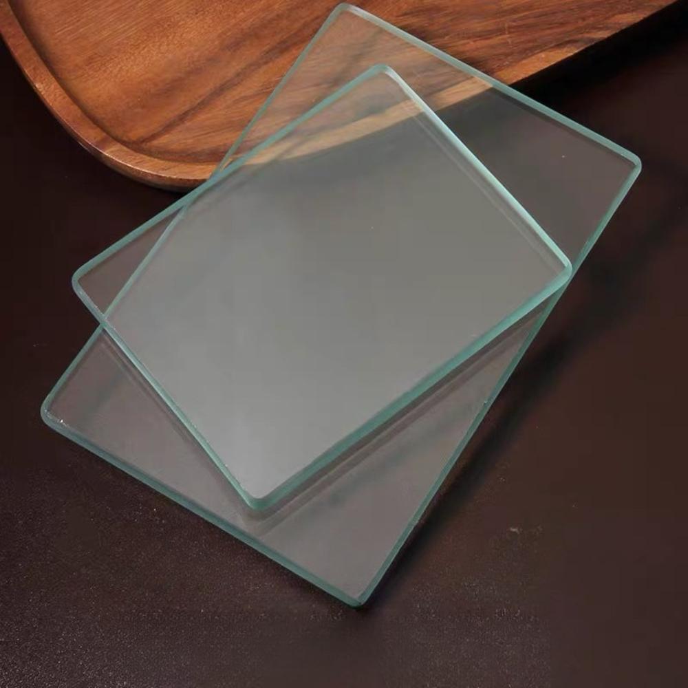 Leathercraft High-Strength Tempered Glass Pad Tools, Handmade Diy Polishing Board, Diy Handcrafted Glass Scraping Plate