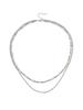 Hot Selling ins Simple Hip Hop Punk Style Double Twist Geometric Collarbone Chain Necklace