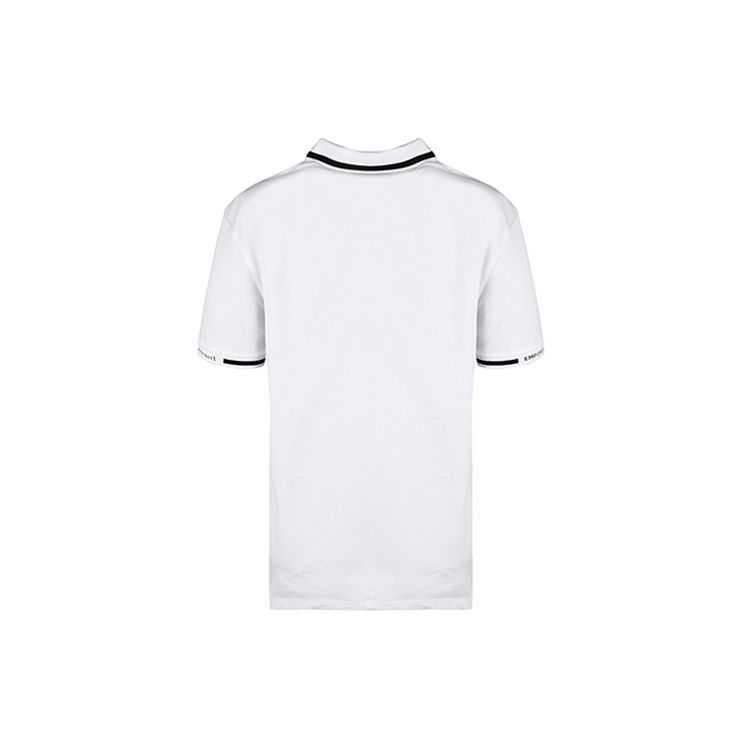 Emporio Armani SS21 Color Block Striped Casual Short Sleeve Polo Shirt Men tops White 3K1FA4-1JPTZ-0176