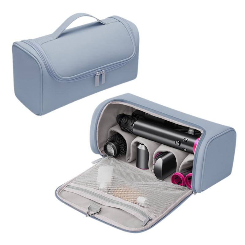 Practical Hair Dryer Organizers Large Interior Home Accessory Portable for Unsightly Wires Sturdy PU Materials