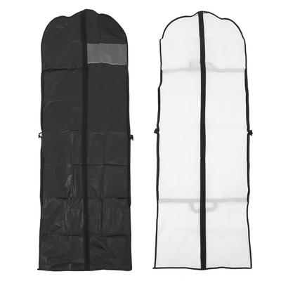 23,62 x 70,87 pol. Saco de roupas pendurado para roupas, capa de poeira para vestidos longos, ternos, vestidos de casamento