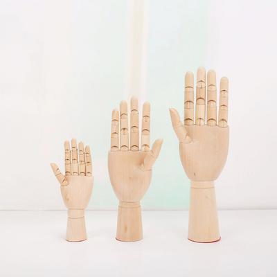 Wooden Manikin Flexible Body Joints Human Figure Wood Hand Model Ornament Stand for Home Office Desk Decoration Drawing Painting
