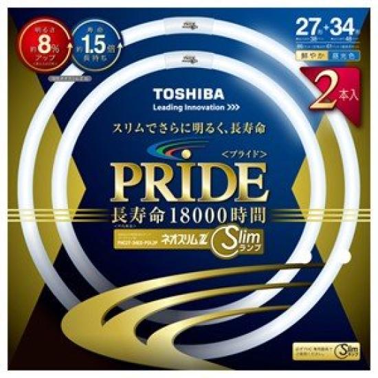 

[Brighter] TOSHIBA Neo Slim Z Pride High-Frequency Fluorescent Lamps, 27W + 34W, 2-Pack, Daylight White, 18,000-Hour Rated Life, FHC27-34ED-PDL-2P