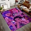 Custom KPop Demon Hunters Mat Personalized Name, Polyester Washable Indoor Entryway Rug, Gift for Christmas, Easter, Thanksgiving Day
