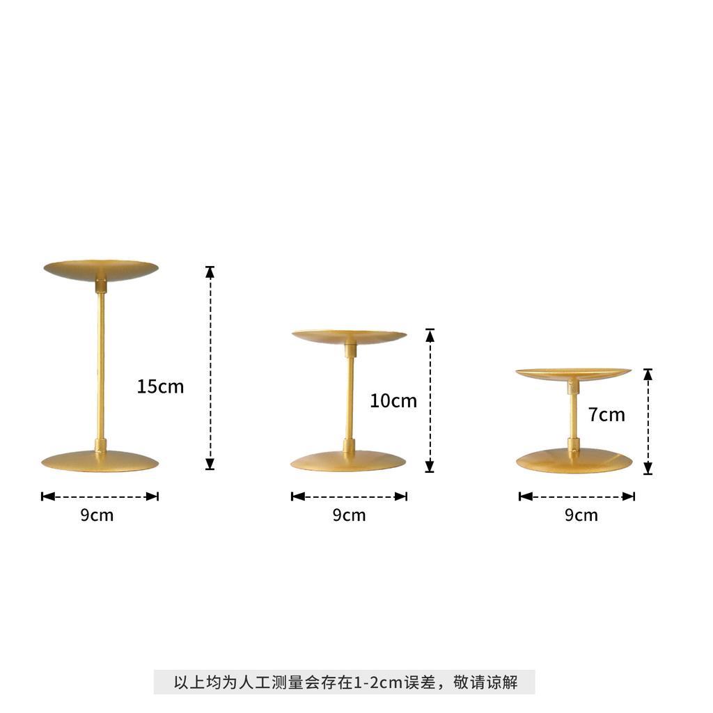 3Pcs Candle Holders for Pillar Candles Tray - Matte Christmas Decorations Indoor,Perfect Centerpieces for Tables,Home Decorator