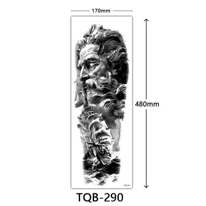 Full Arm Tattoo Sticker, Full Arm Big Picture Tattoo Sticker, Flower Arm Tattoo Sticker Tattoo