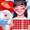 Patriotic Chinese Flag Face & Arm Decals