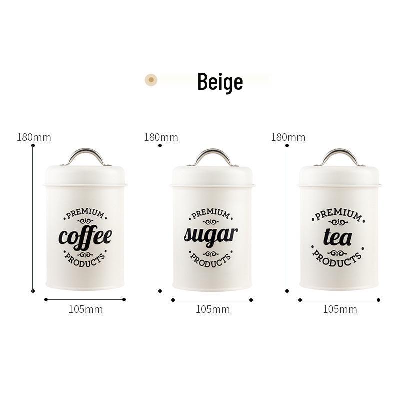 European-Style Sealed Can for Milk Powder, Coffee, Tea, Candy, or Mask Powder with Sealing Ring – Ideal for Model Room Shooting.