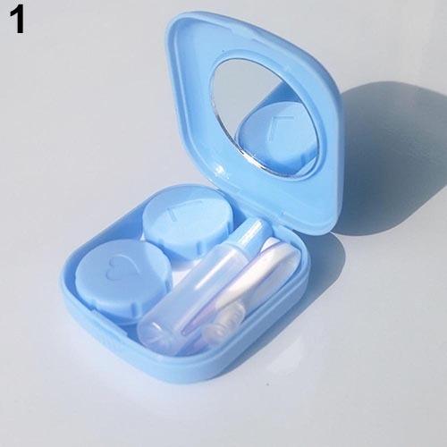 Contact Lens Holder Mini Travel Kits Easy Carry Tweezer Container Korean Storage Case Box Mirror