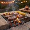 Square Grill Racks Disposable Grilling Net Portable Cooking Net Tool