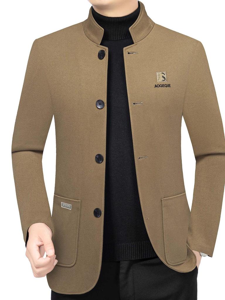 Men's Versatile Slim-Fit Stand-Collar Jacket - Spring 2025 Fashion Trend