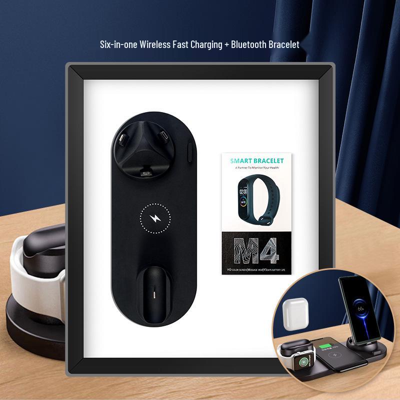 Wireless Charger Gift - Customizable Six-in-One for Company Events and Souvenirs