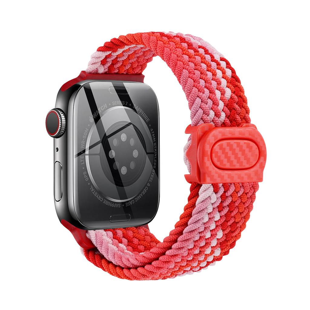 Strap For Apple watch band 44mm 42mm 40mm 45mm 46mm 41mm 49mm Braided Solo Correa Bracelet iWatch 11 10 9 8  7 6 5 4 se Ultra3