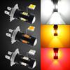 Universal Fog Light Car Tail Lights Turn Signal Reverse Brake Lamp R5W 3030 Bulb Automobiles Headlight H4/H7/H8/H16/9006 1200Lm