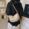 Korean Style Women's Soft PU Large Capacity Dumpling Bag - Casual & Versatile Shoulder/Crossbody