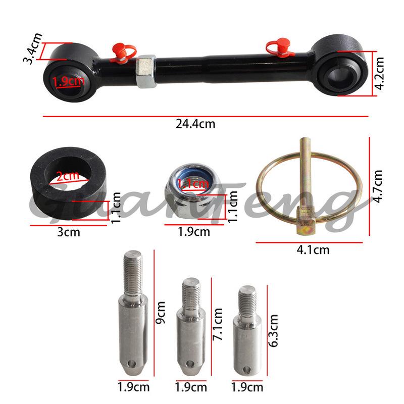 Car Adjustable Front Swing Link 2007-2018 For Jeep Wrangler JK JKS Front Sway Bar Links Disconnects for 2.5-6" Lifts