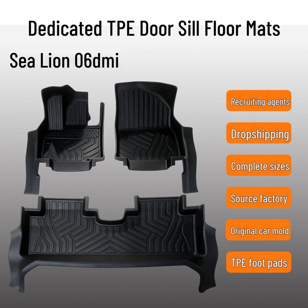 BYD Sea Lion 06dmi TPE Car Floor Mats & Door Sill Protectors - Eco-friendly & Odorless