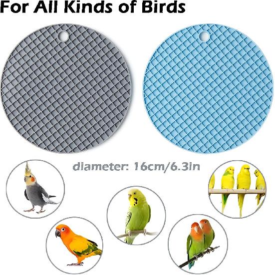2Pcs Bird Foraging Toys Puzzle, Bird Slow Feeder Mats, Interactive Parrot Foraging Toys To Increase Feeding Time, Bird Enrichment Toys for Parakeet,