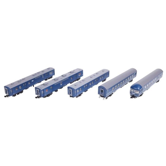 KATO N Gauge Passenger Car Set Express Kaimon/Ninan 5-Car Set 10-1915 Railway Model Passenger Car Blue 1/150