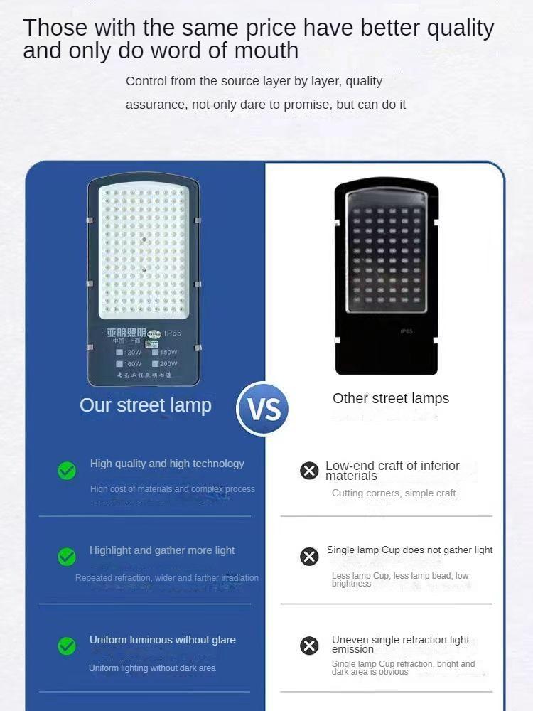 Led 40W New Rural Road Outdoor Lighting Pole Courtyard Light Waterproof Cantilever Street Light