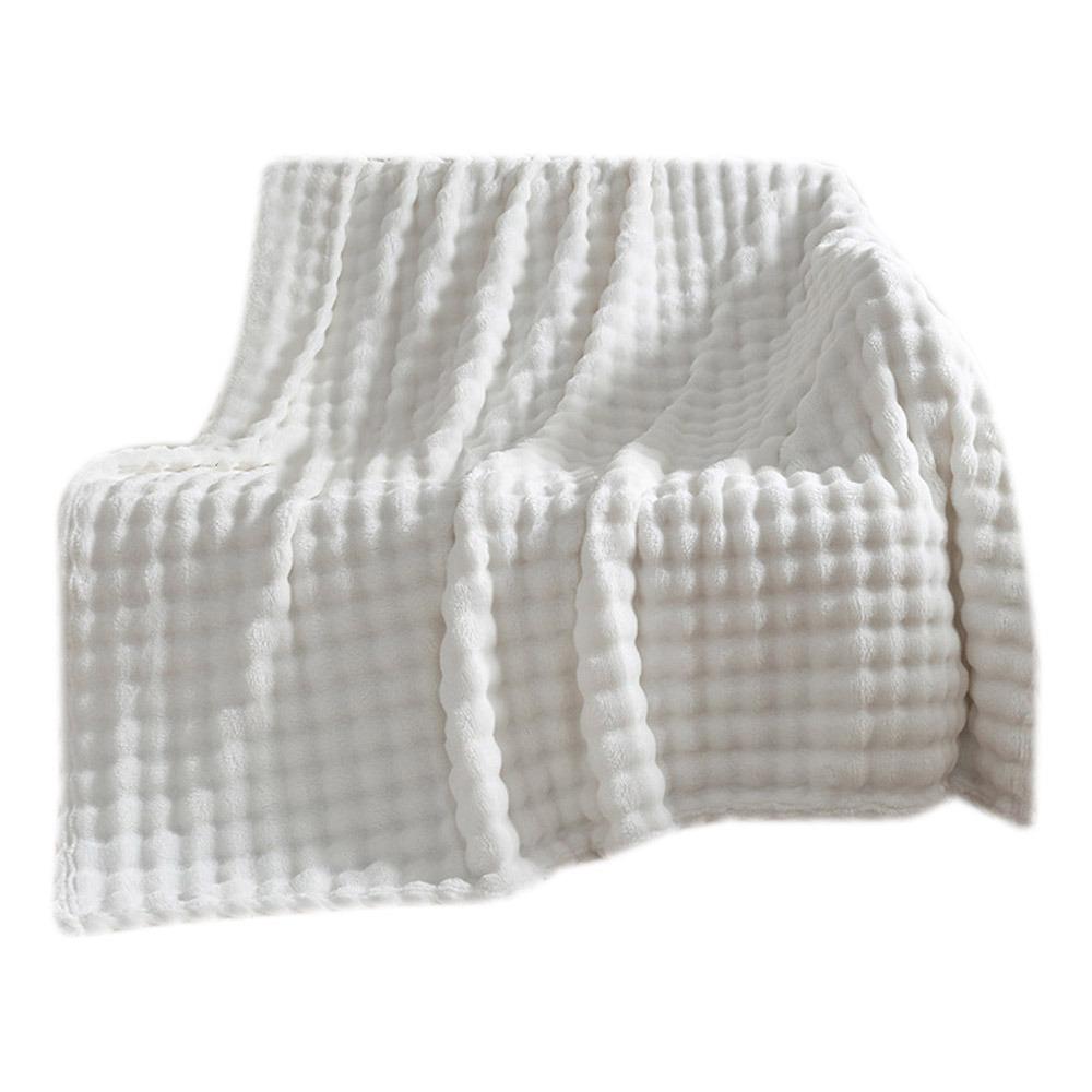 70x100cm Monolayer Coral Fleece Blanket Warm Thickened Sofa Throw Gifts Flannel Blanket