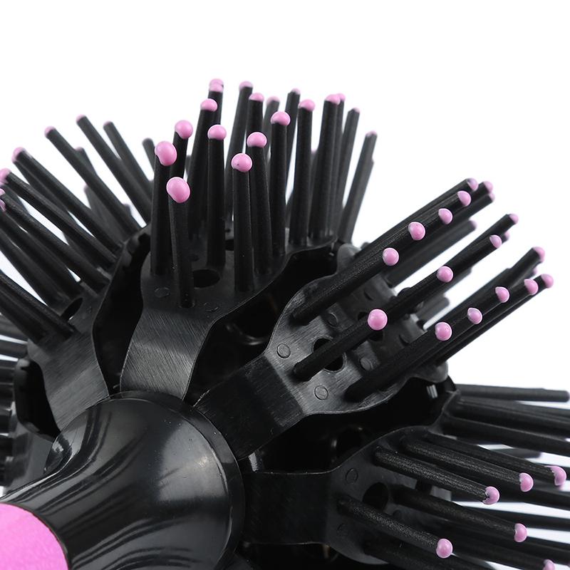 Brosses à cheveux boule ronde 3D 360 degrés Massage du cuir chevelu Forme sphérique Brosse à cheveux bouclante pour filles