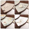 Placemat Round Table Fan-Shaped Placemat Hotel Wholesale Western-Style Placemat Waterproof Oil-Proof Heat Insulation Anti-Scald Dinning Table Placemat