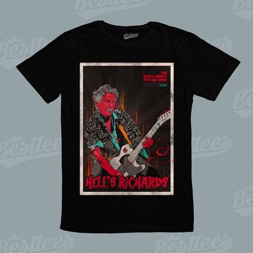 Cliff Richard Hell s Richard Halloween Rock N Roll Devil Music T-Shirt S