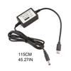 USB Type C PD20V To DC24V Power Cable for 24V Devices PD12V 15V 20V To 24V DC5.5x2.1mm Converter 115CM