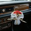 Künstliche Blume Kompaktes Design Duft Lufterfrischer Romantische Rosen Trockenblumen Auto Lüftungsschlitz Lufterfrischer Auto Duftspender