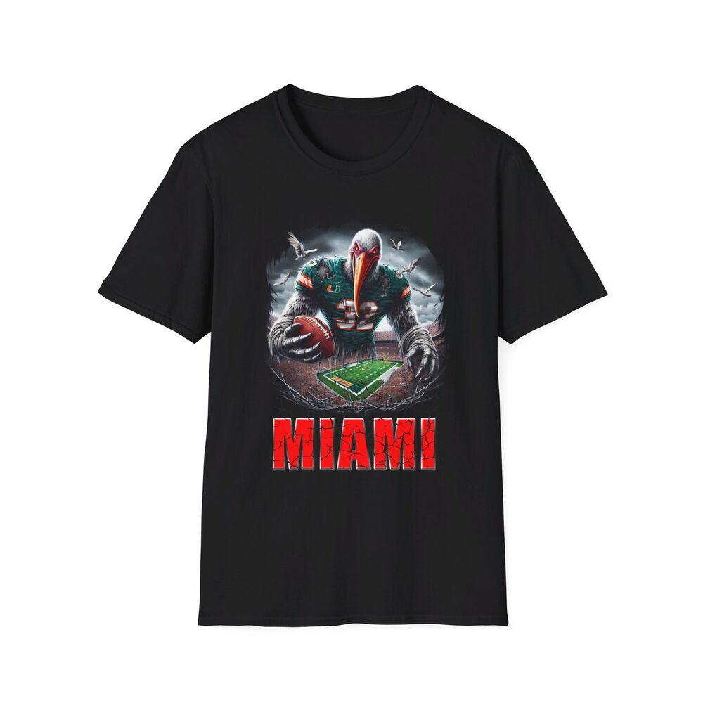 

Miami Hurricanes Horror Mashup T-Shirt - Frightful Fan Gear 3XL