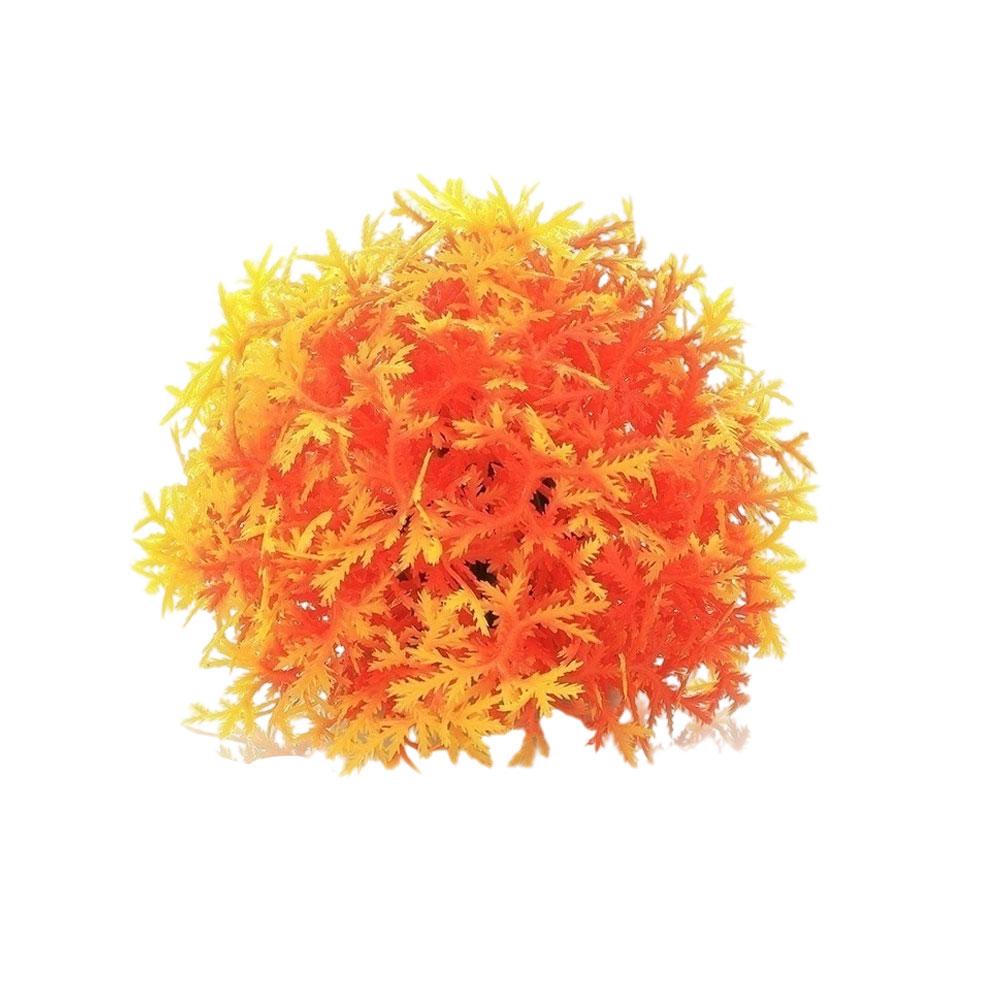 Artificial Aquatic Plant Colorful Pinecone Ball Aquarium Grass Ornament Decorative Ball Terrarium Aquascaping Decor Ornament for Fish Tank