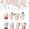 Adorable 8 Piece Hello Kitty Cartoon Figurine Collection Pvc Toy Set For Display
