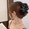 3pcs Shuidian Mesh Hair Grab Bow Shape Grab Clip Niche High-end Feeling Sweet and Cool Style Daily Styling Back Of The Head Clip
