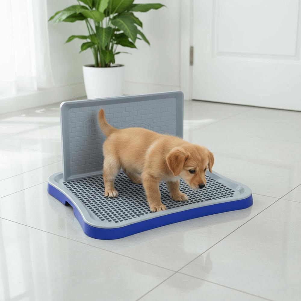 Splash-Proof Puppy Training Potty Non-slip Dog Potty Tray Portable Dog Litter Box  Pet Training