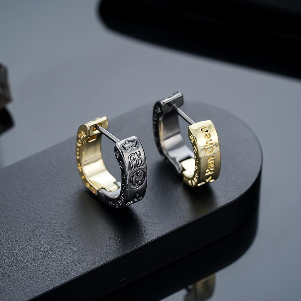 Stud Earrings Men's Trendy Ear Buckles Personalized Versatile Earrings Women's High-end Jewelry Accessories Earrings