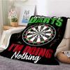 Darts Pattern Flannel Throw Blanket Blank Soft Warm Series and Ice Fire Darts Fashion Flannel Warm Sofa Bed Camping Kids Gifts
