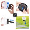 Solar LED Garden Lamps, Embedded, 33.5 Cm, 6 Pcs.