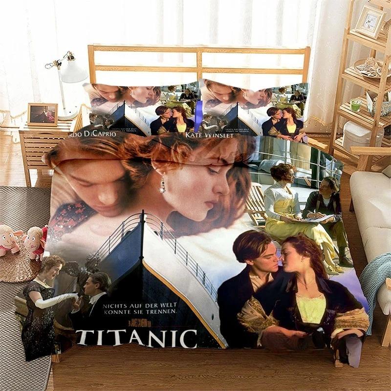 Movie Titanic Bedding Sets Exquisite Bed Supplies Set Romantic Love Duvet Cover Bed Comforter Set Bedding Set Birthday Gift